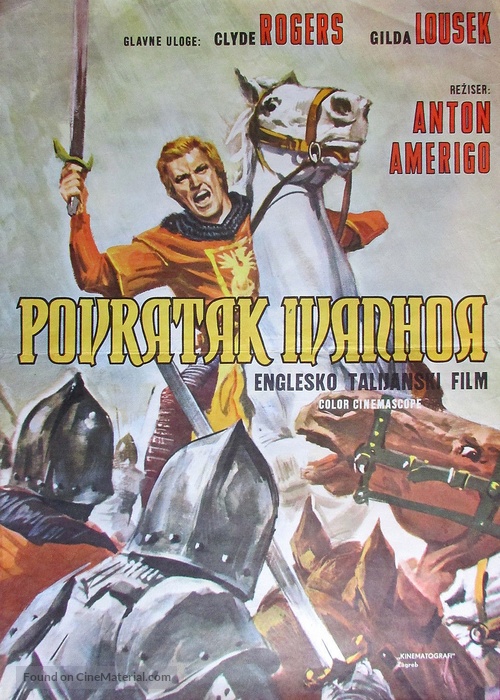 Rivincita di Ivanhoe - Yugoslav Movie Poster