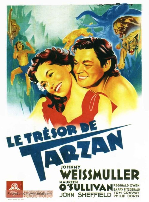 Tarzan&#039;s Secret Treasure - French Movie Poster