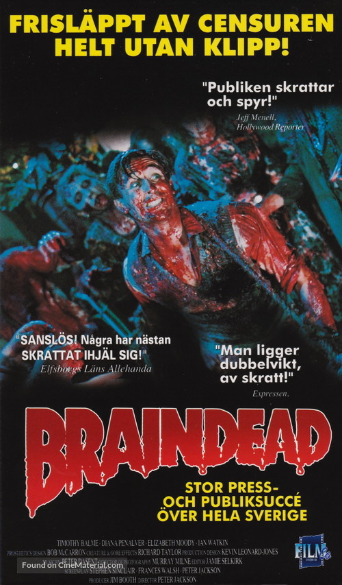 Braindead - Swedish Movie Cover