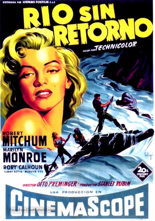 River of No Return - Spanish Movie Poster