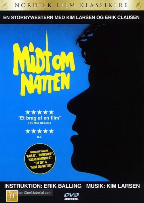 Midt om natten - Danish DVD movie cover