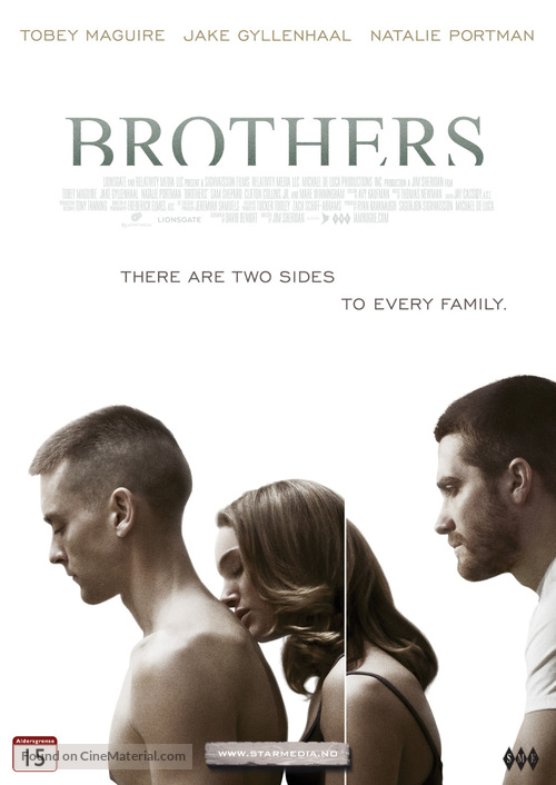 Brothers - Norwegian DVD movie cover