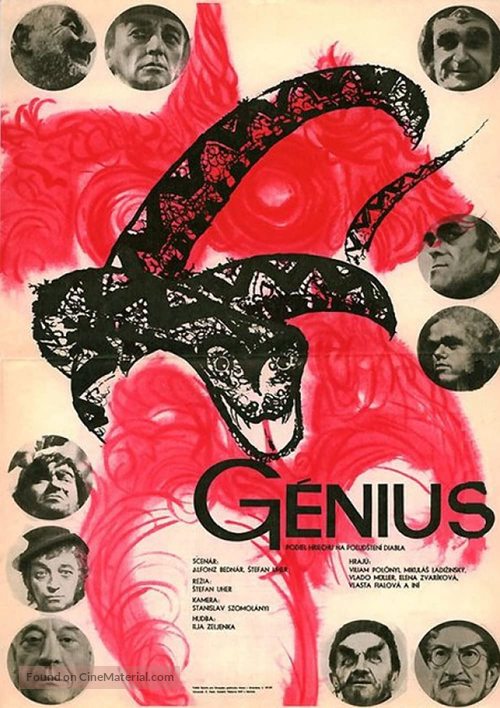 G&eacute;nius - Czech Movie Poster