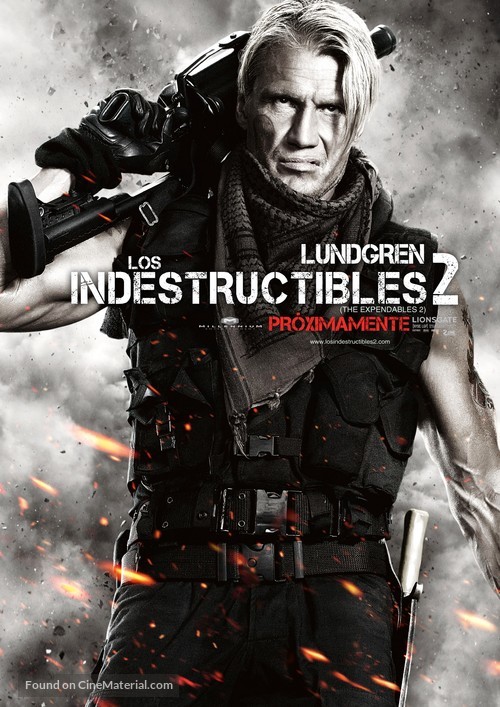 The Expendables 2 - Mexican Movie Poster