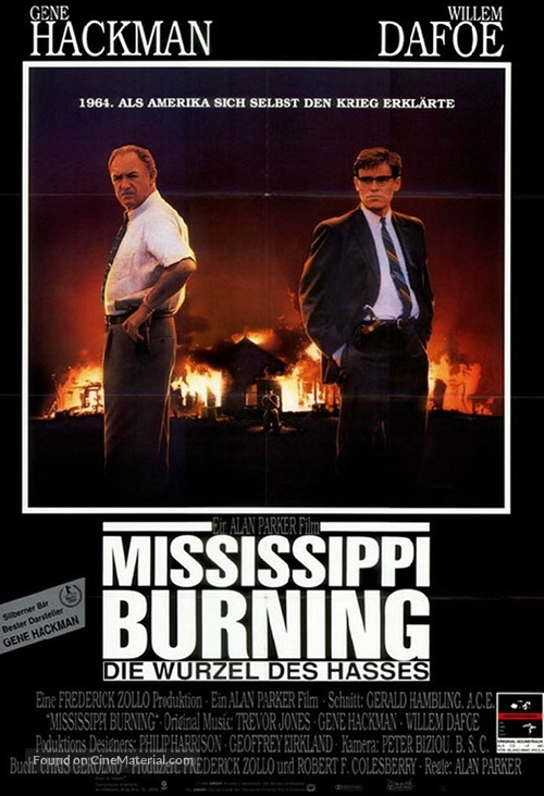 Mississippi Burning - German Movie Poster