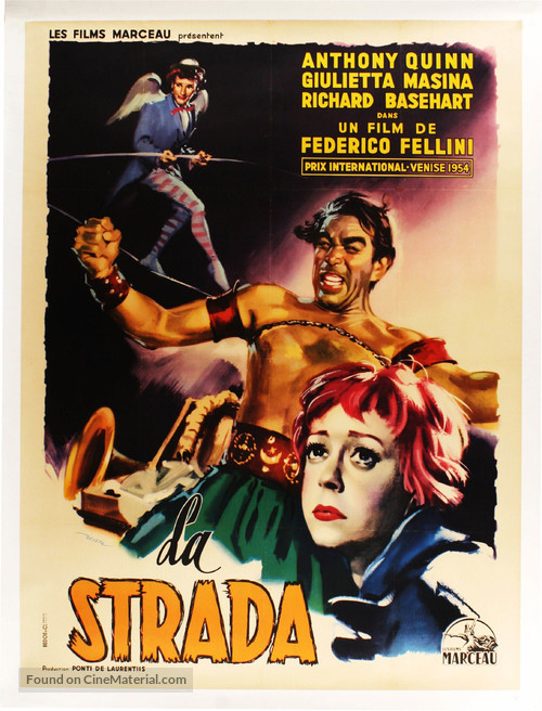 La strada - French Movie Poster