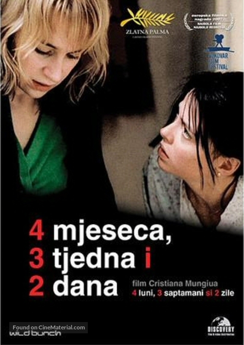 4 luni, 3 saptamini si 2 zile - Croatian DVD movie cover