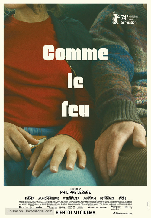 Comme le feu - Canadian Movie Poster