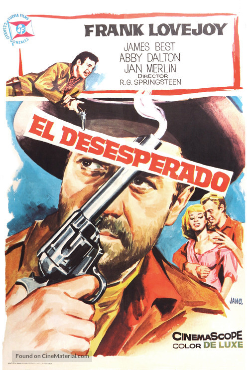 Cole Younger, Gunfighter - Spanish Movie Poster