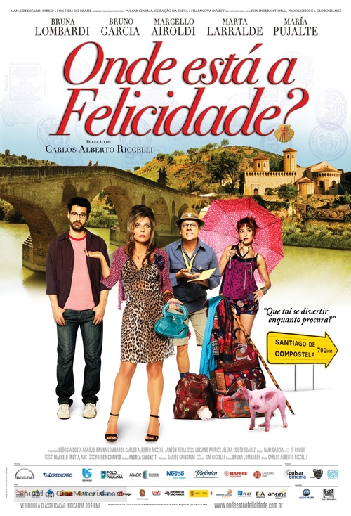 Onde est&aacute; a felicidade? - Brazilian Movie Poster