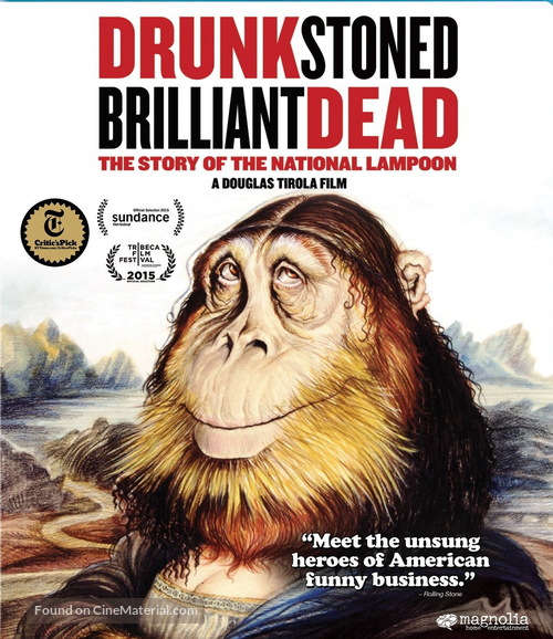 Drunk Stoned Brilliant Dead: The Story of the National Lampoon - Blu-Ray movie cover