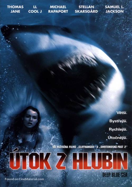 Deep Blue Sea - Czech DVD movie cover