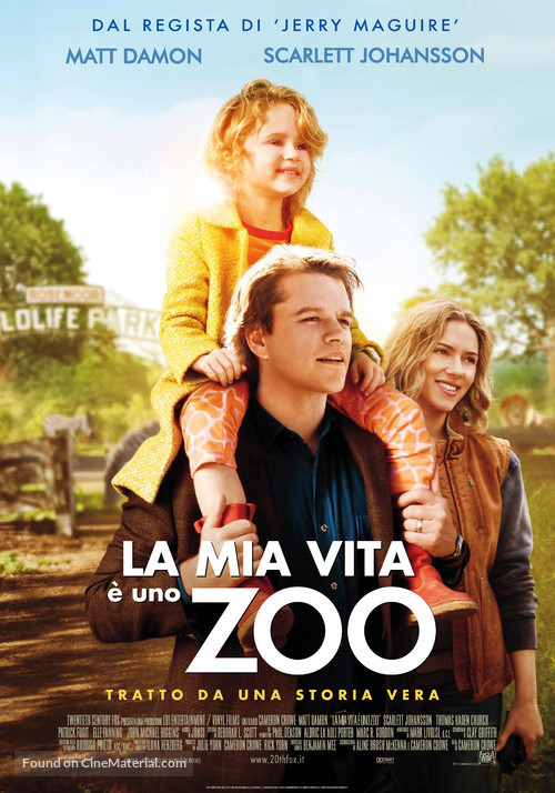 We Bought a Zoo - Italian Movie Poster