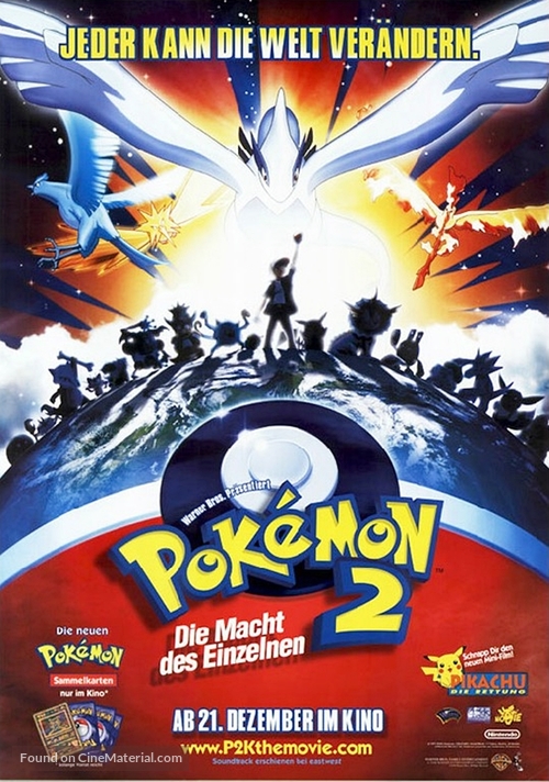 Gekij&ocirc;-ban poketto monsut&acirc;: Maboroshi no pokemon: Rugia bakutan - German Movie Poster