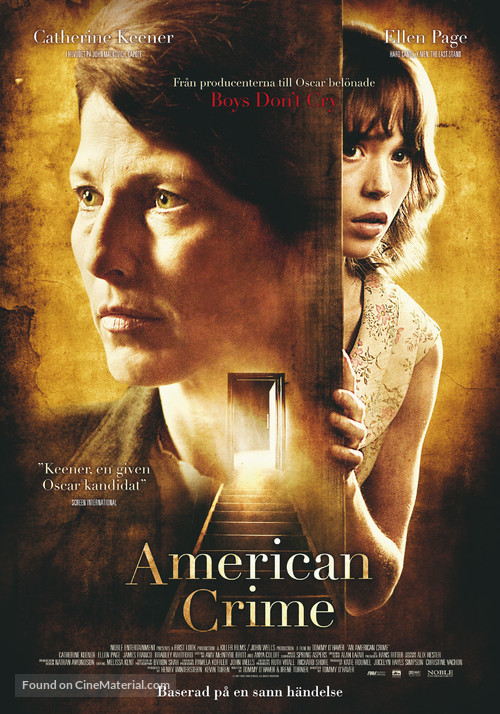 An American Crime - Swedish Movie Poster