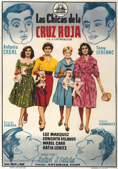 Las chicas de la Cruz Roja - Spanish Movie Poster