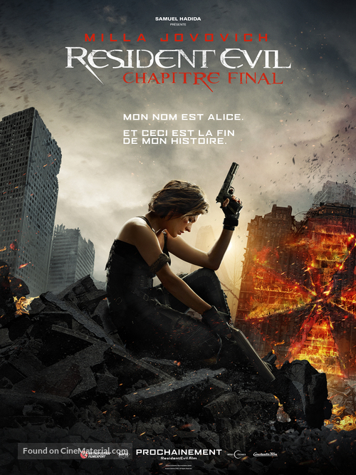 Resident Evil: The Final Chapter - French Movie Poster