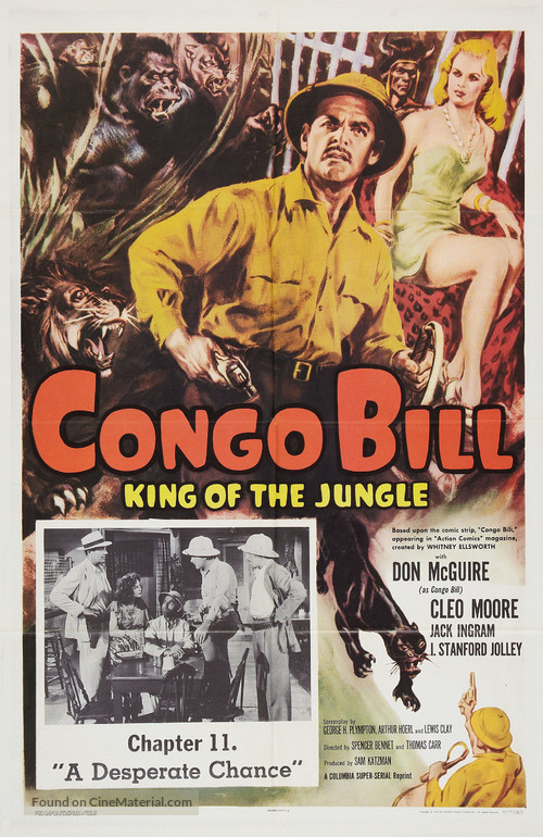 Congo Bill - Re-release movie poster