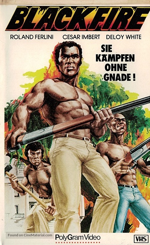 Fuego negro - German VHS movie cover