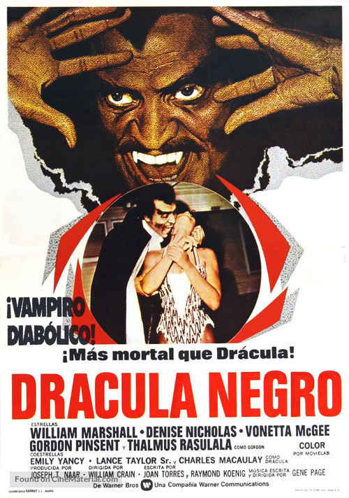 Blacula - Spanish Movie Poster