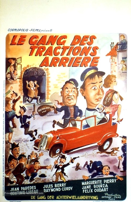 Le gang des tractions-arri&egrave;re - Belgian Movie Poster
