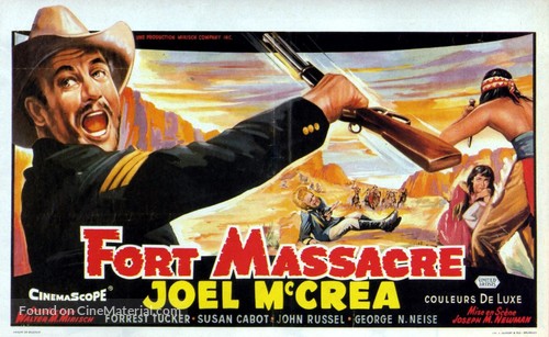 Fort Massacre - Belgian Movie Poster