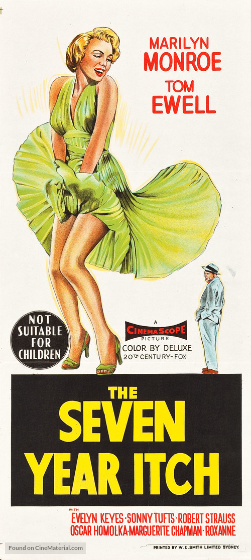 The Seven Year Itch - Australian Movie Poster