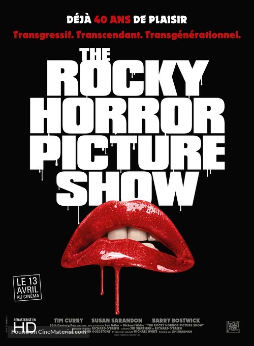 The Rocky Horror Picture Show - French Re-release movie poster