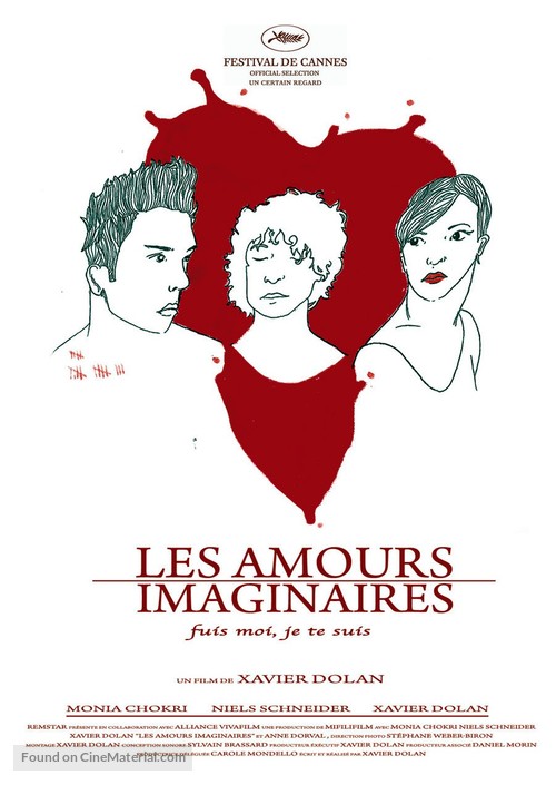 Les amours imaginaires - Canadian Movie Poster