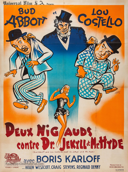 Abbott and Costello Meet Dr. Jekyll and Mr. Hyde - French Movie Poster