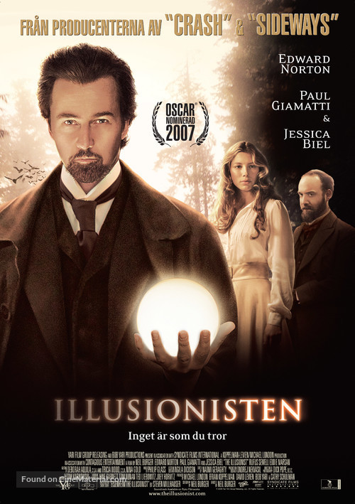 The Illusionist - Swedish Movie Poster