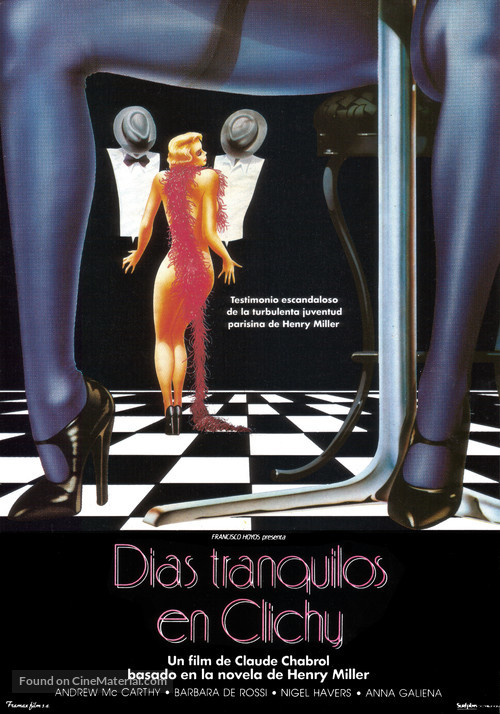 Jours tranquilles &agrave; Clichy - Spanish Movie Poster