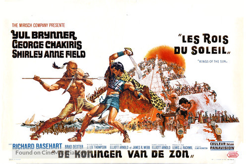 Kings of the Sun - Belgian Movie Poster
