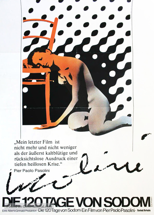 Sal&ograve; o le 120 giornate di Sodoma - German Movie Poster