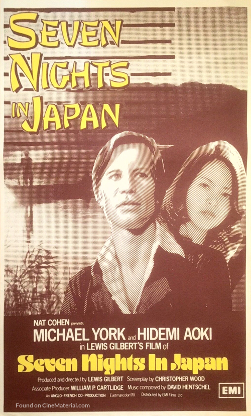 Seven Nights in Japan - British Movie Poster