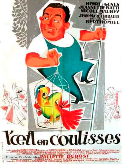 L&#039;oeil en coulisses - French Movie Poster