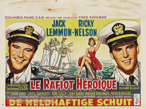 The Wackiest Ship in the Army - Belgian Movie Poster