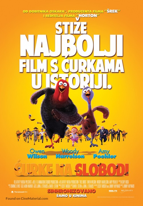 Free Birds - Serbian Movie Poster