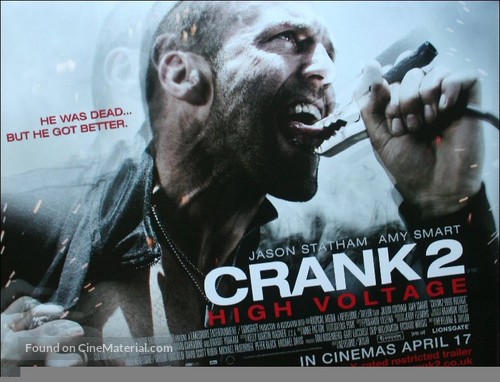 Crank: High Voltage - British Movie Poster