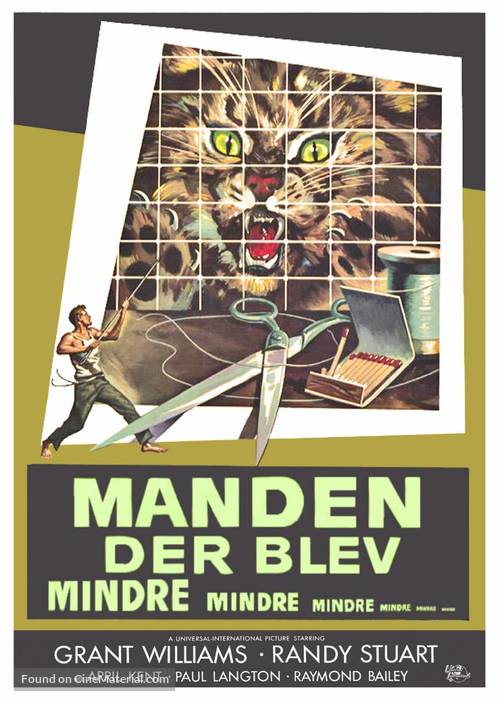 The Incredible Shrinking Man - Danish Movie Poster