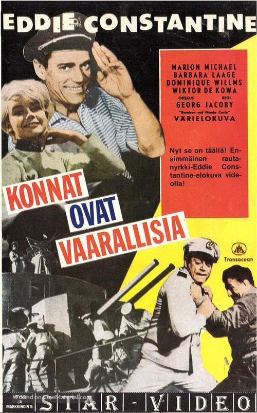 Bomben auf Monte Carlo - Finnish VHS movie cover