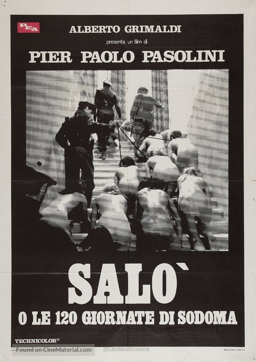 Sal&ograve; o le 120 giornate di Sodoma - Italian Movie Poster