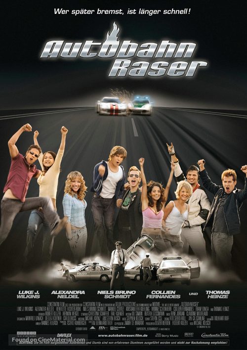 Autobahnraser - German Movie Poster