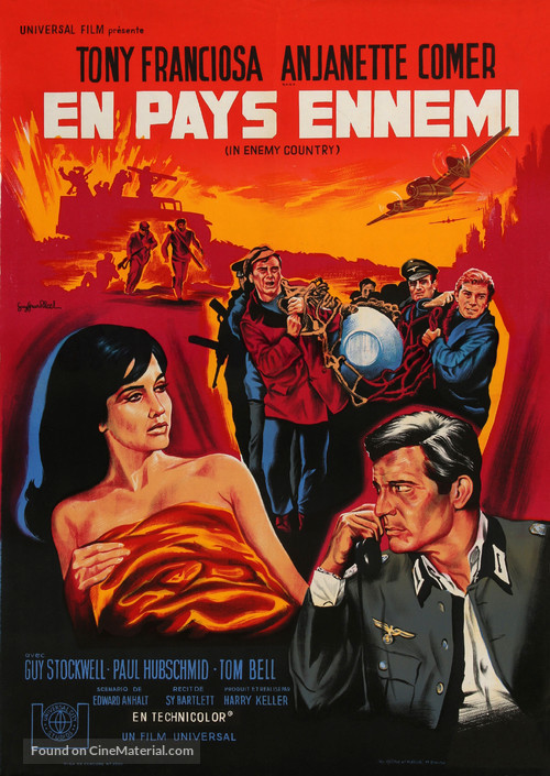 In Enemy Country - French Movie Poster