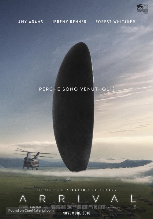 Arrival - Italian Movie Poster