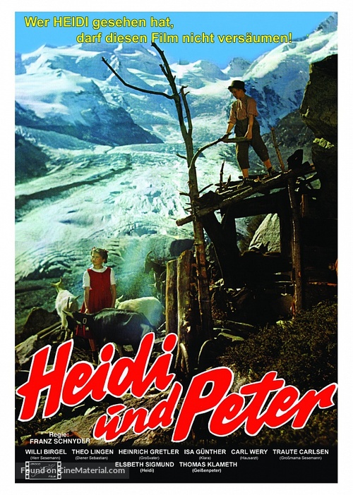 Heidi und Peter - German Movie Poster