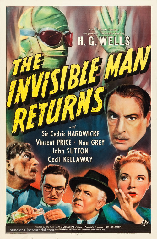 The Invisible Man Returns - Movie Poster