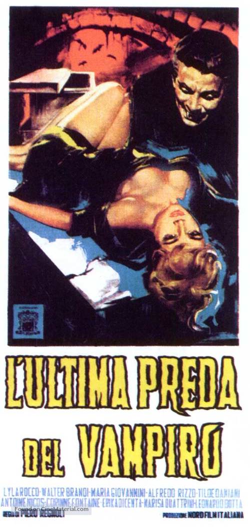 Ultima preda del vampiro, L&#039; - Italian Movie Poster