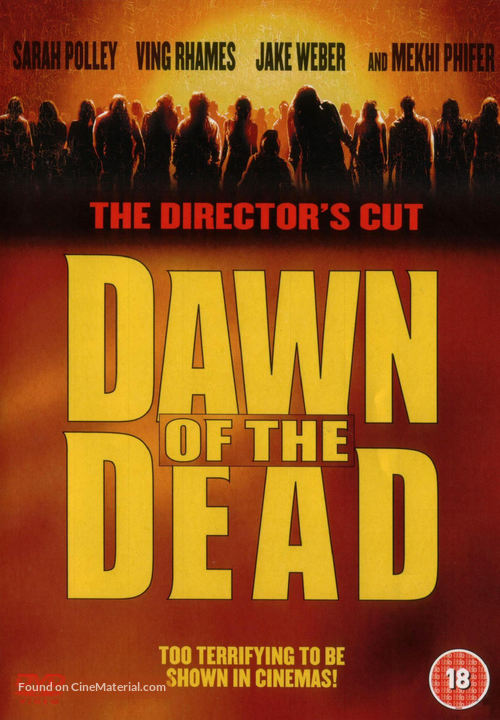 Dawn Of The Dead - British DVD movie cover