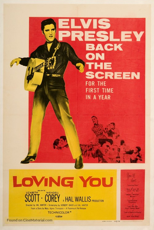 Loving You - Re-release movie poster